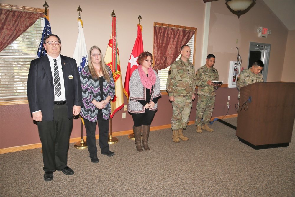 Fort McCoy members presented with 2-star commander's coin during ceremony