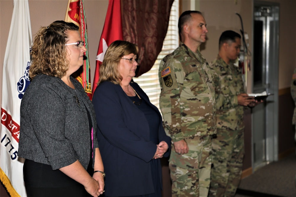 Fort McCoy members presented with 2-star commander's coin during ceremony