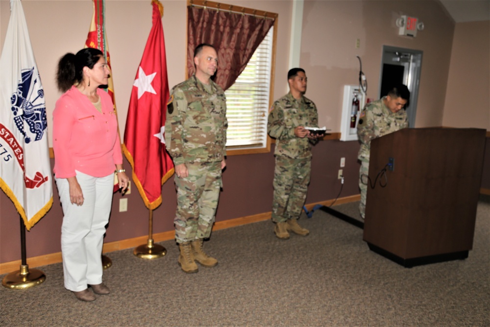 Fort McCoy members presented with 2-star commander's coin during ceremony