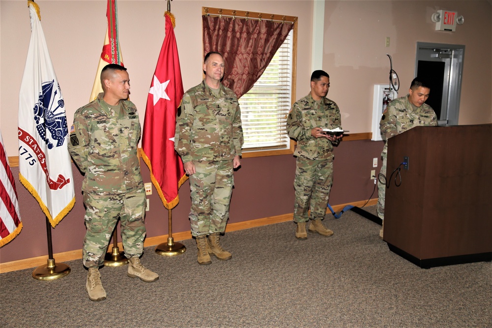 Fort McCoy members presented with 2-star commander's coin during ceremony