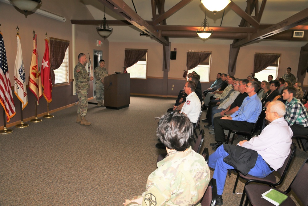 Fort McCoy members presented with 2-star commander's coin during ceremony