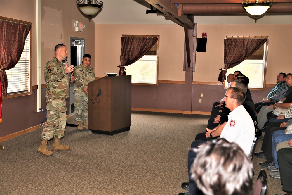 Fort McCoy members presented with 2-star commander's coin during ceremony