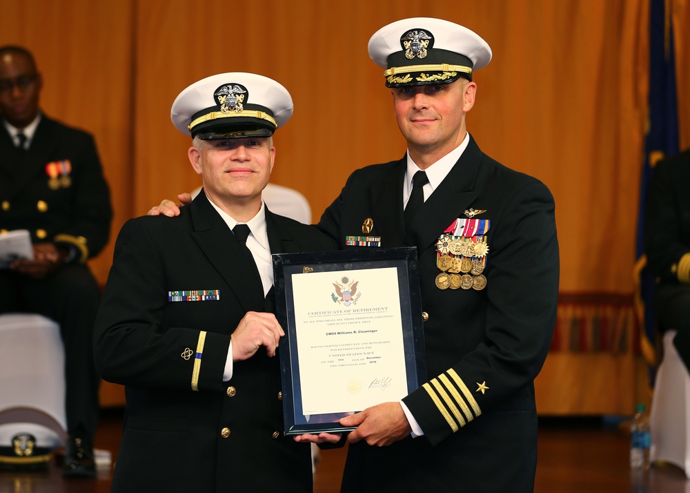 CWO4 Cloaninger Retirement Ceremony