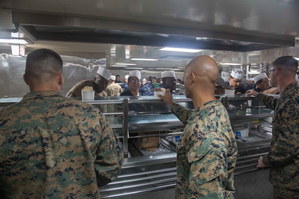 USNS Comfort Chiefs Mess Runs Morale Welfare and Recreation Event