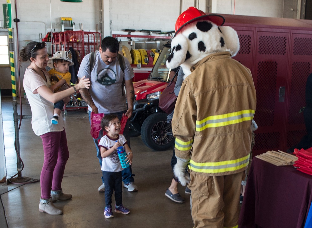 97th AMW family learns fire prevention
