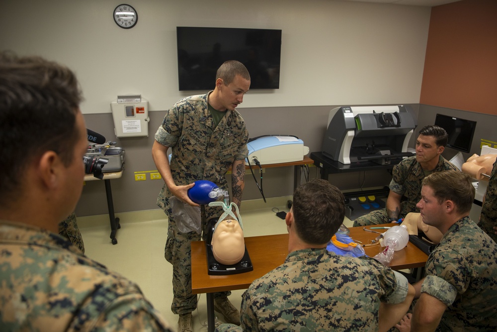 U.S. Marines and Sailors conduct TCCC at Tripler