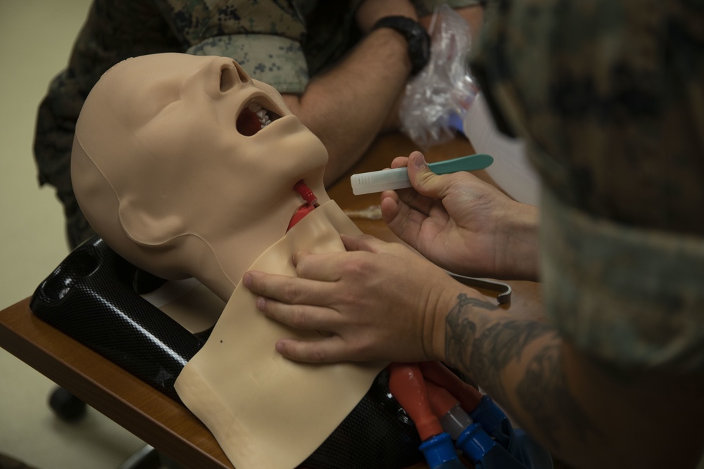 U.S. Marines and Sailors conduct TCCC at Tripler