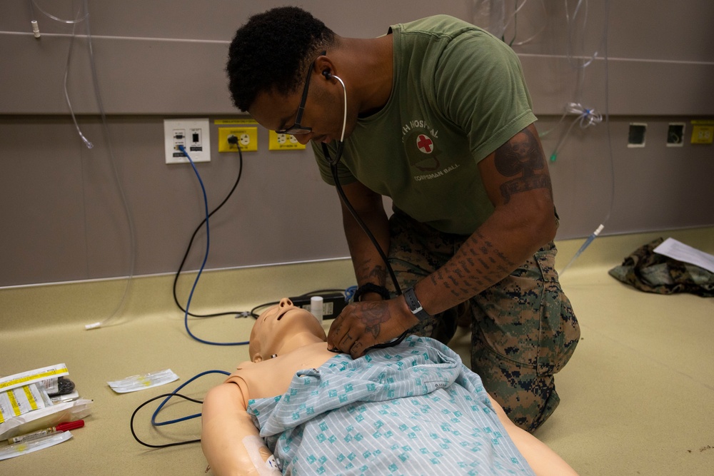 U.S. Marines and Sailors conduct TCCC at Tripler