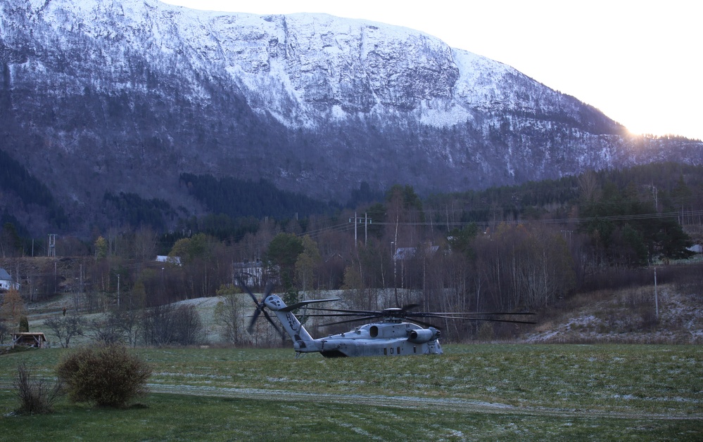 Trident Juncture 18 - U.S. Marine Conduct Amphibious Landing in Alvund, Norway