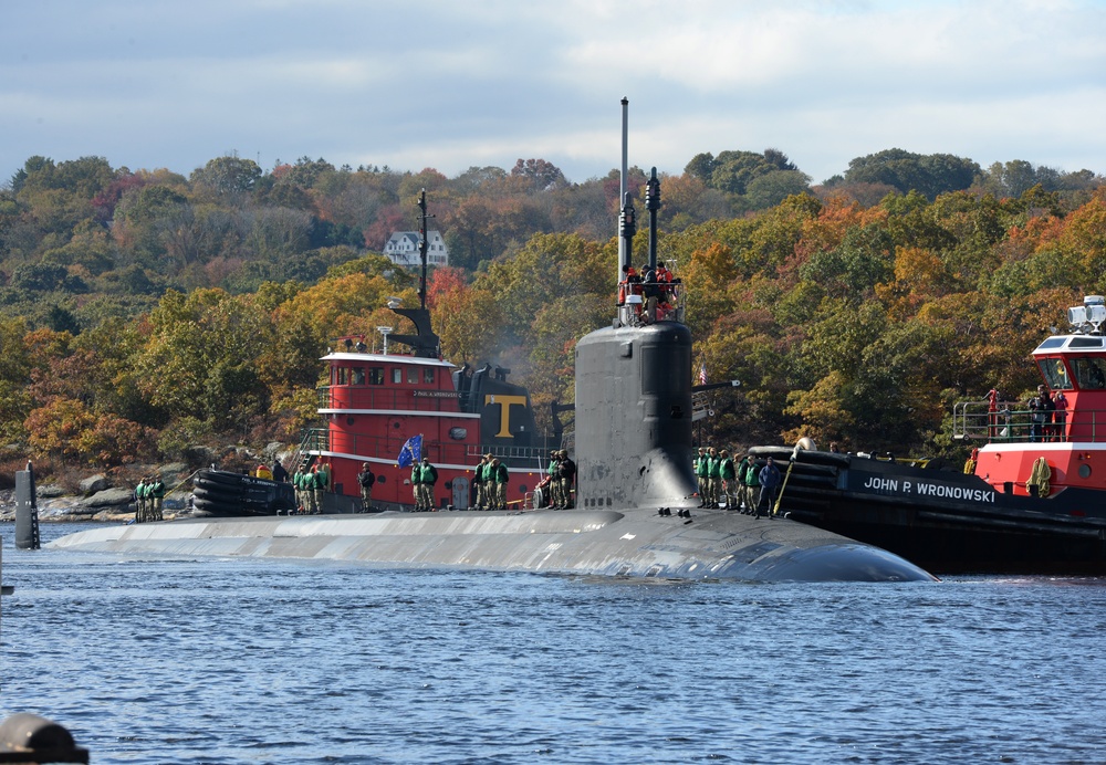 USS Indiana Arrives at New Homeport in Groton