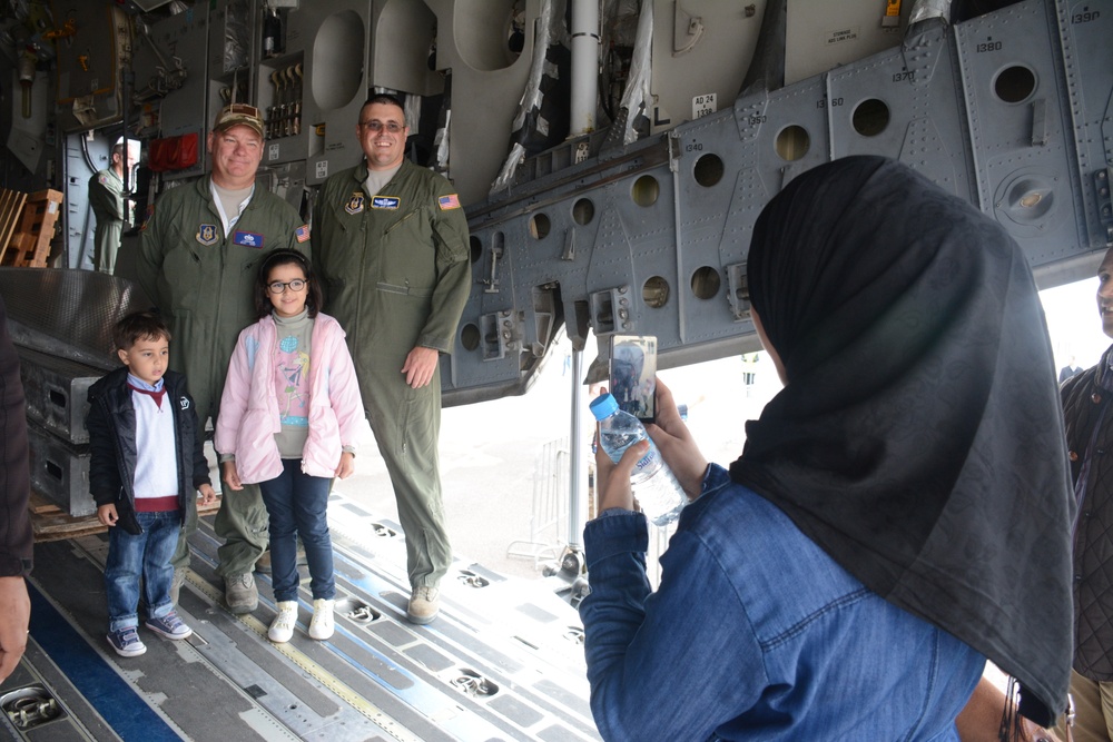 445th Airlift Wing C-17 aircraft and crew participate in Marrakech Air Show 2018