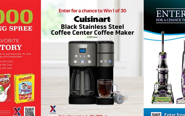 More than $13,000 in Prizes Available in a Trio of Exchange Sweepstakes