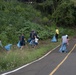 Navy Volunteers Clean Bike Path