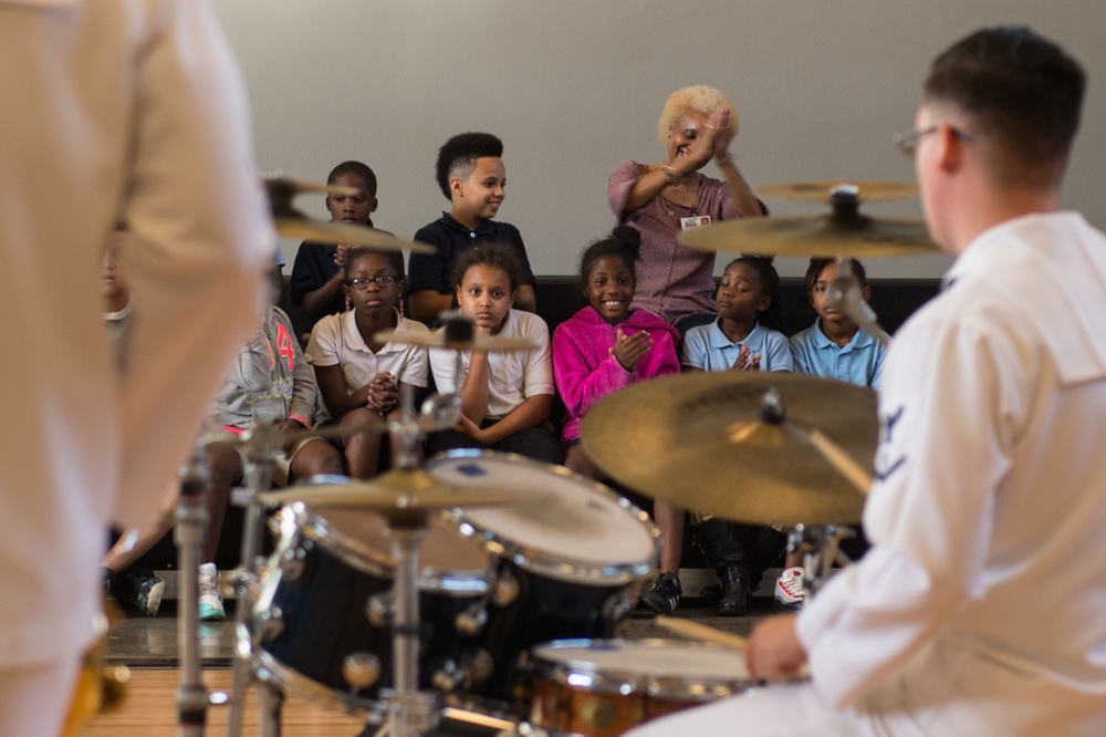 Navy Band Southeast Performs at After School Program