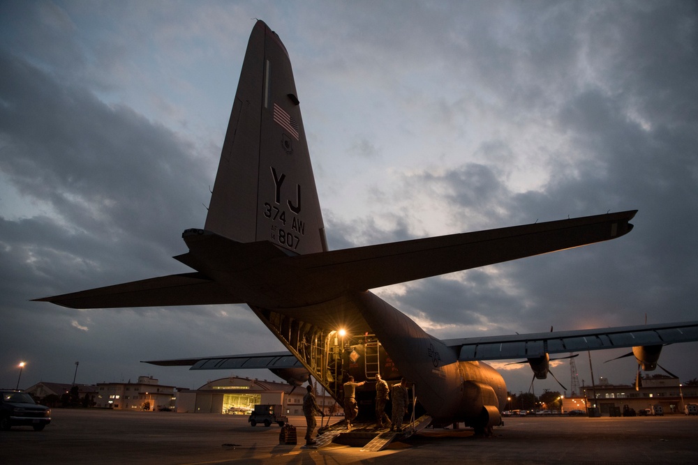 36th Airlift Squadron Provides Typhoon Yutu Relief Efforts