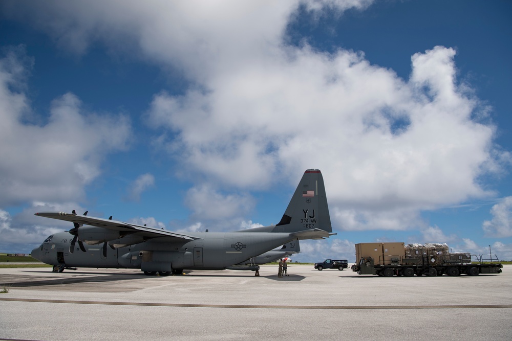 36th Airlift Squadron Provides Typhoon Yutu Relief Efforts