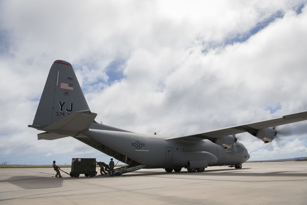 36th Airlift Squadron Provides Typhoon Yutu Relief Efforts