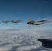 Belgian F-16s fly in formation during Exercise Trident Juncture 18