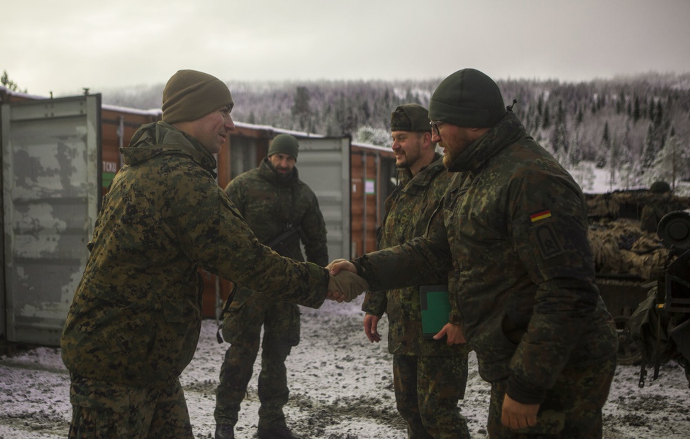 U.S. Marines ride along German Counterparts on ‘The Wiesel’ during Exercise Trident Juncture 2018