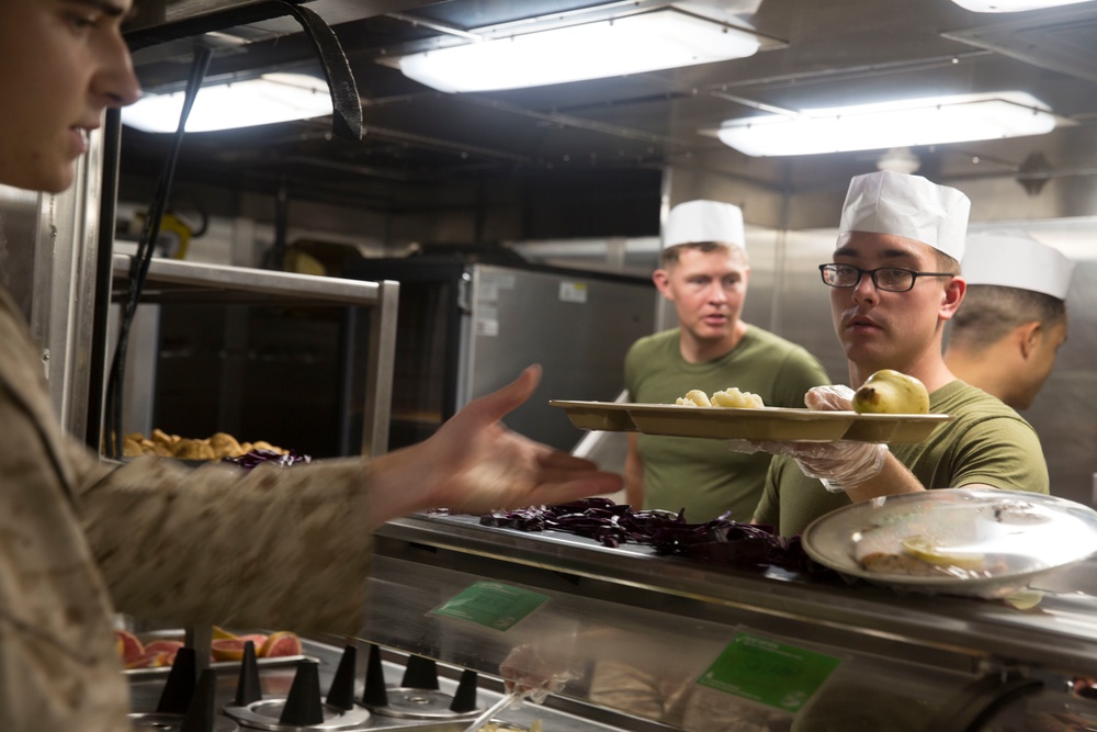 Dinner aboard USS Anchorage