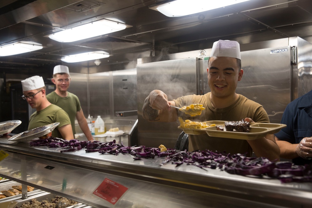 Dinner aboard USS Anchorage