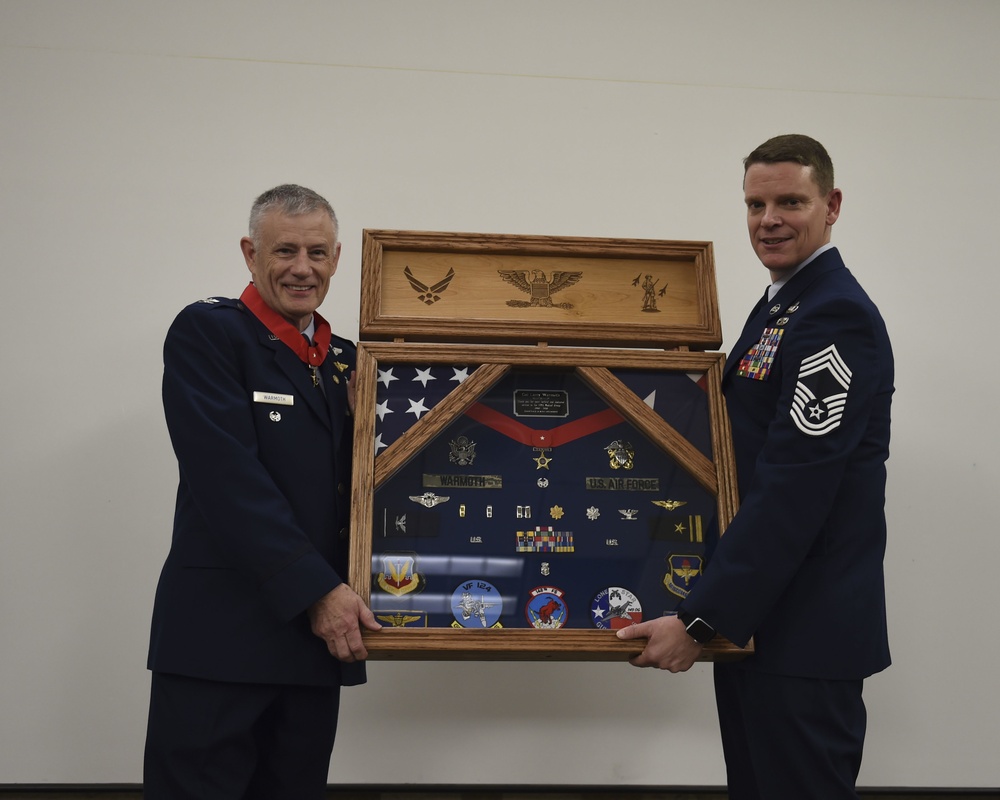 Col. Larry Warmoth, a flight doctor with 149th Medical Group, retirement