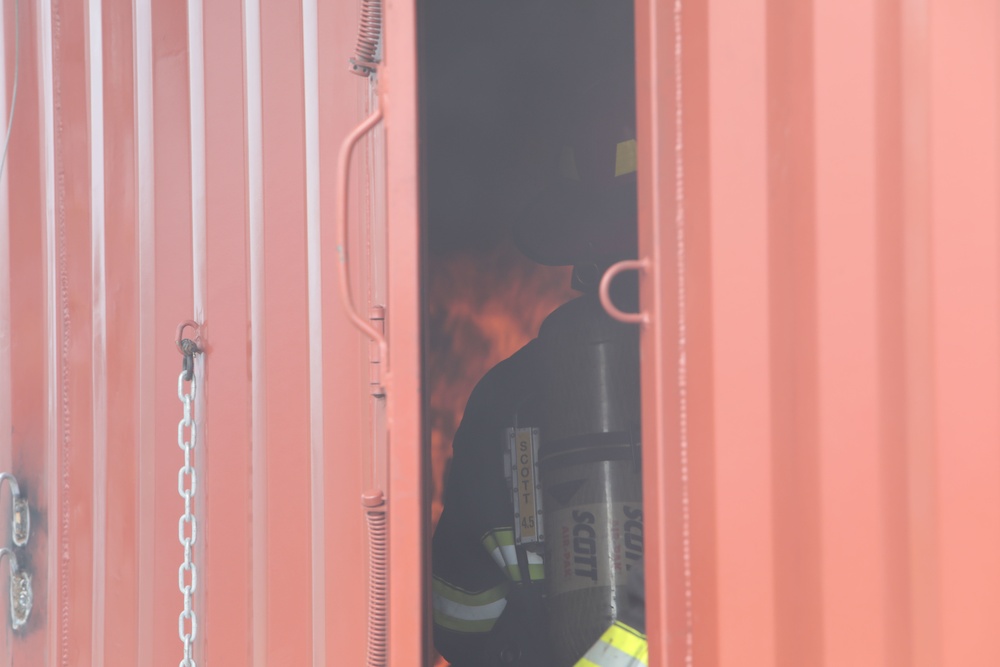 MCFD holds live structural fire training