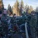 French Service Memebers work together with Marines