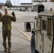 Airman guides Humvee into C-17 in support of Operation Faithful Patriot
