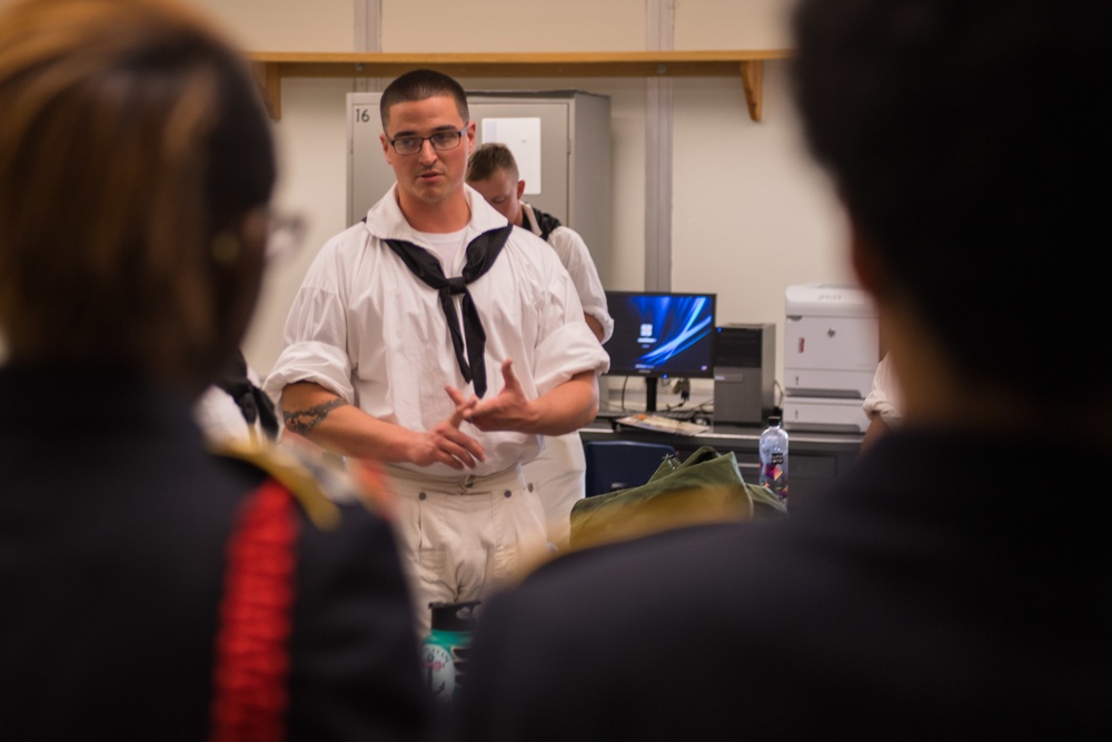 Navy Visits Huntington High During Navy Week
