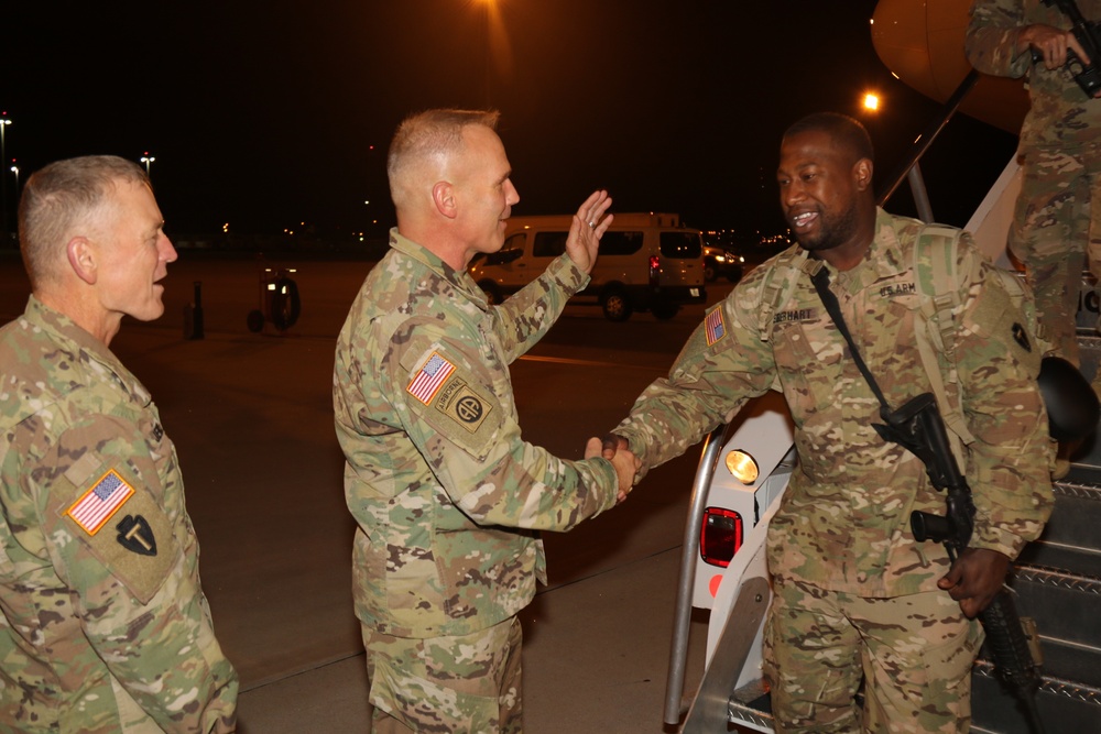 36th Infantry Division welcomes home 1-124 Cavalry Soldiers