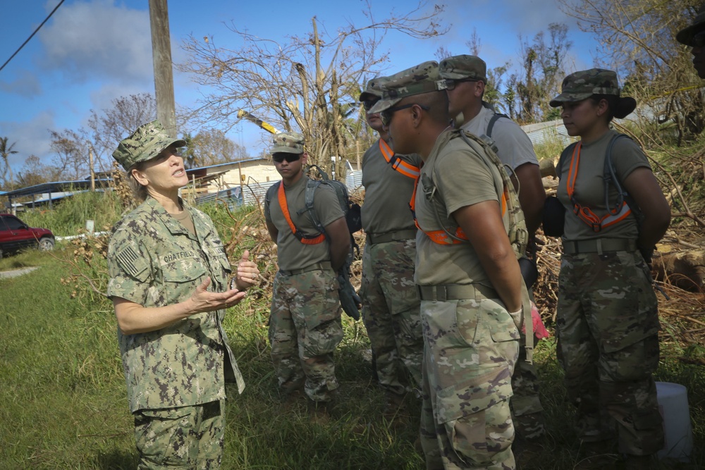 Rear Adm. Chatfield meets with Guam and Saipan Army Naitional Guard