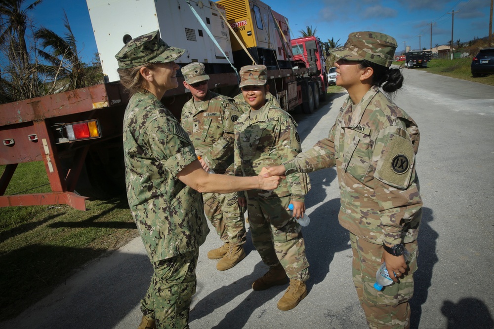Rear Adm. Chatfield meets with Guam and Saipan Army Naitional Guard
