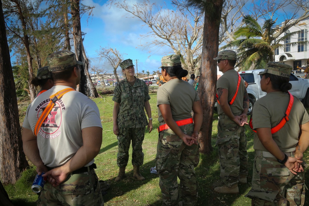 Rear Adm. Chatfield meets with Guam and Saipan Army Naitional Guard