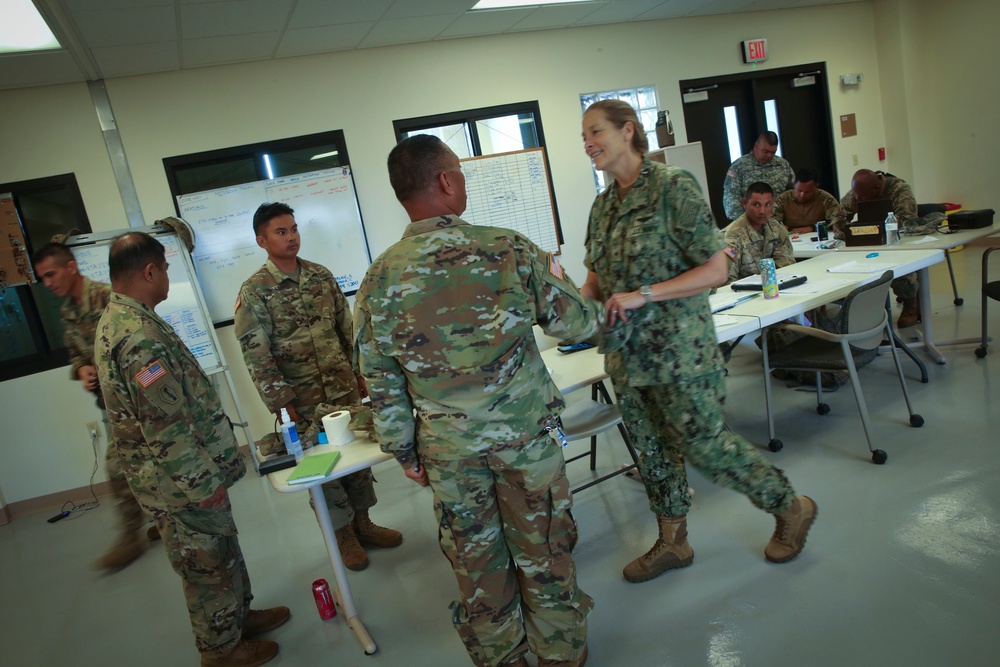 Rear Adm. Chatfield meets with Guam and Saipan Army Naitional Guard
