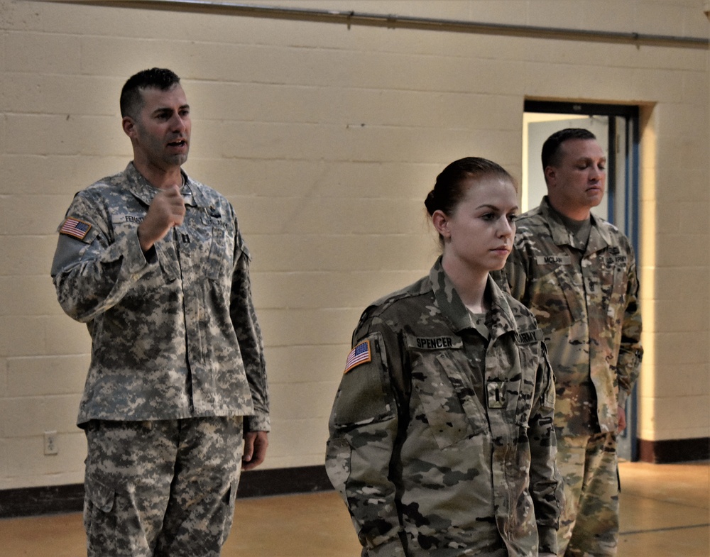 58th EMIB soldier promoted to 1LT
