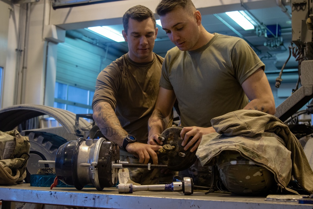 51st Composite Truck Company supports Trident Juncture 18