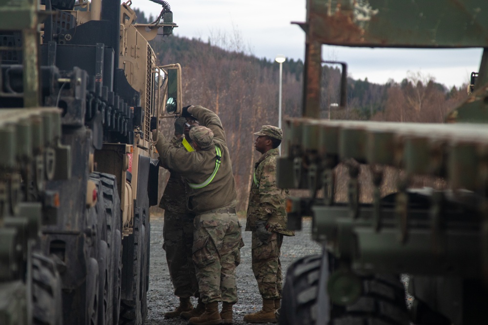 51st Composite Truck Company supports Trident Juncture 18