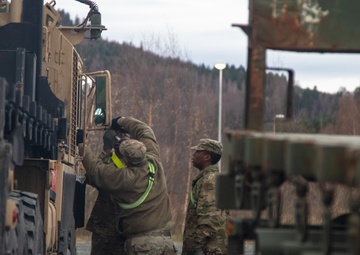 51st Composite Truck Company supports Trident Juncture 18