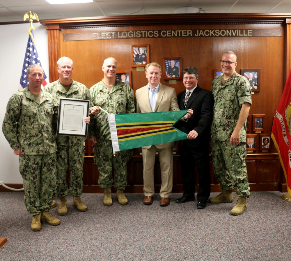 RDML Moreau Visits NAVSUP Fleet Logistics Center Jacksonville