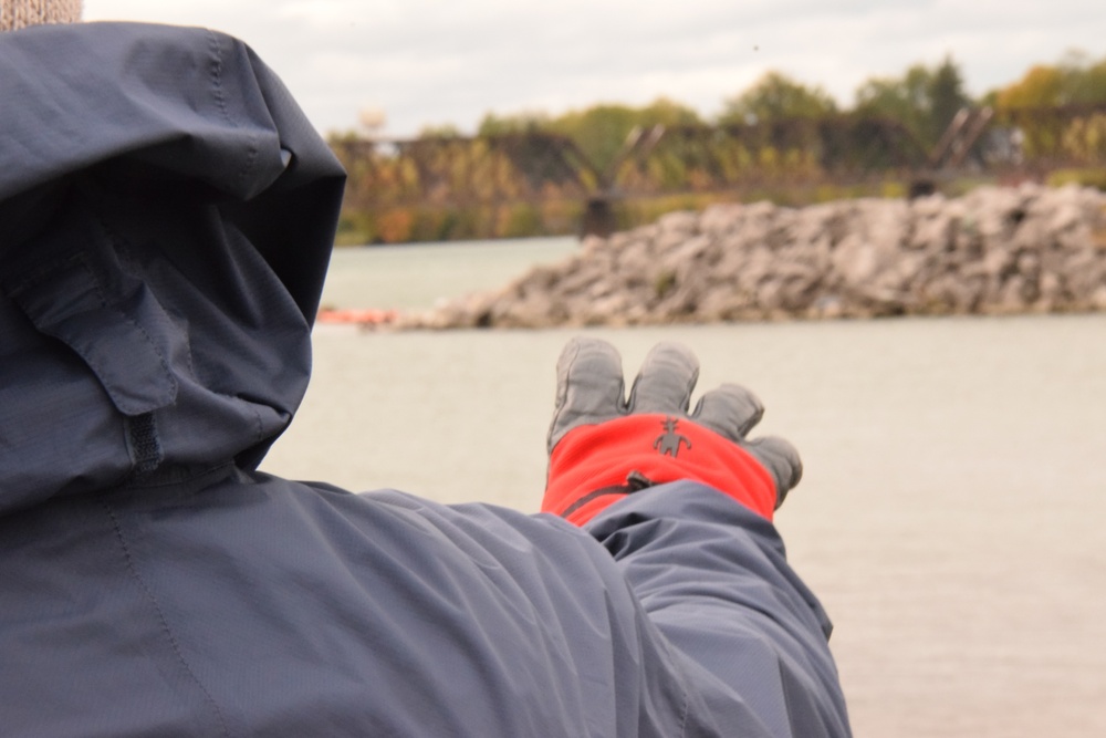 Buffalo District Biologist Andrew Hannes showcases the Unity Island Ecosystem Restoration project