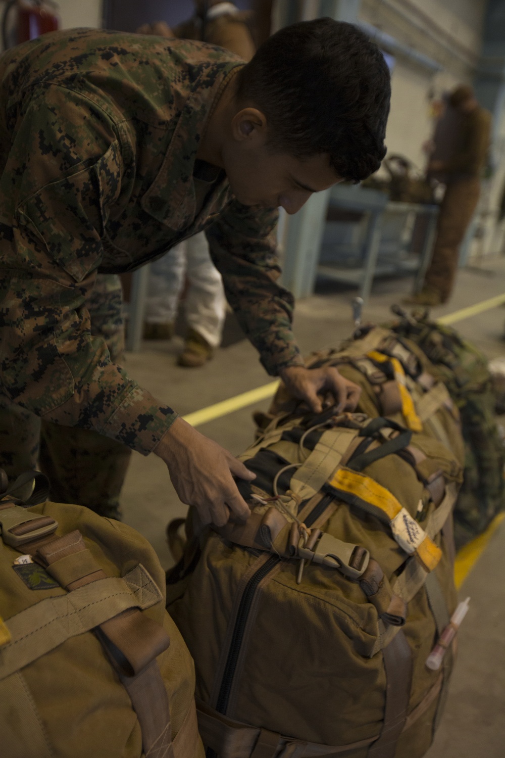 Force Recon Marines Prepare For An Air Op