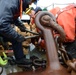 Coast Guard Cutter Bluebell sets a mooring buoy at Tongue Point