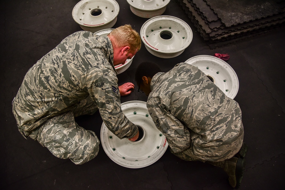 KC-135 wheel inspection