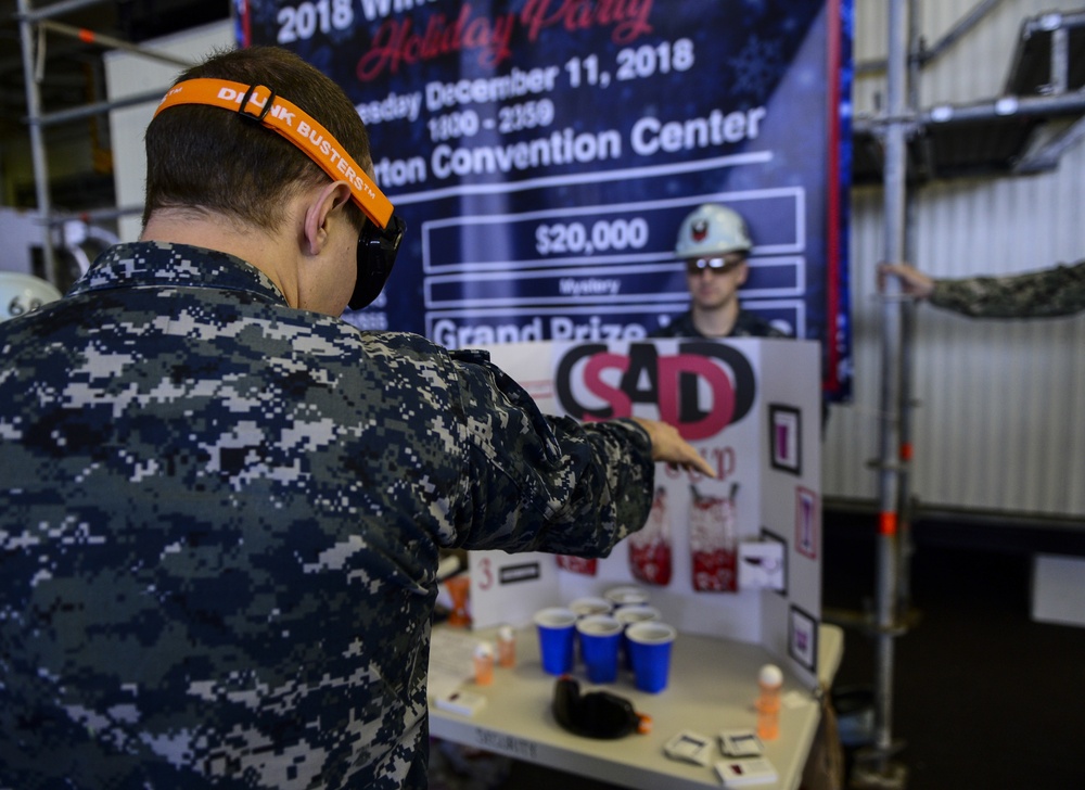 Sailors Participate in CSADD Alcohol Awareness Event