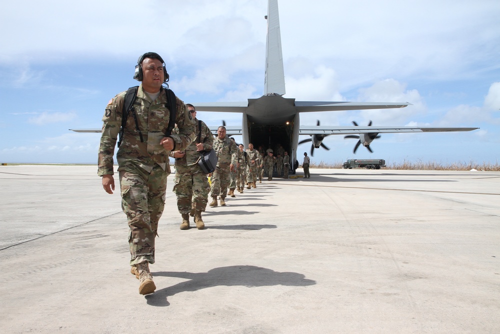 Pacific Army Reserve and Guam Guard mobilize to support Typhoon Yutu recovery in CNMI