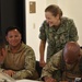 Rear Adm. Chatfield visits with Saipan Soldiers during Typhoon Yutu recovery efforts