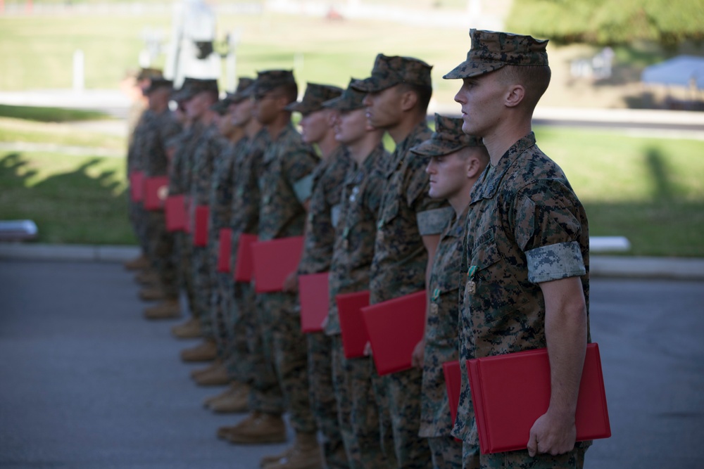 1st MARDIV Morning Colors Ceremony