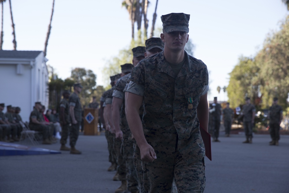 1st MARDIV Morning Colors Ceremony