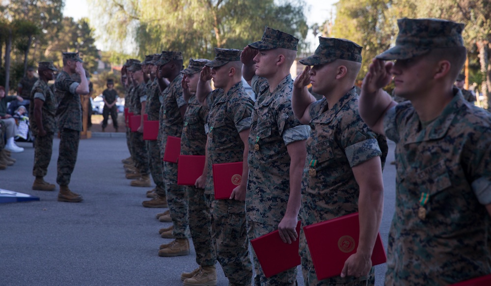 1st MARDIV Morning Colors Ceremony